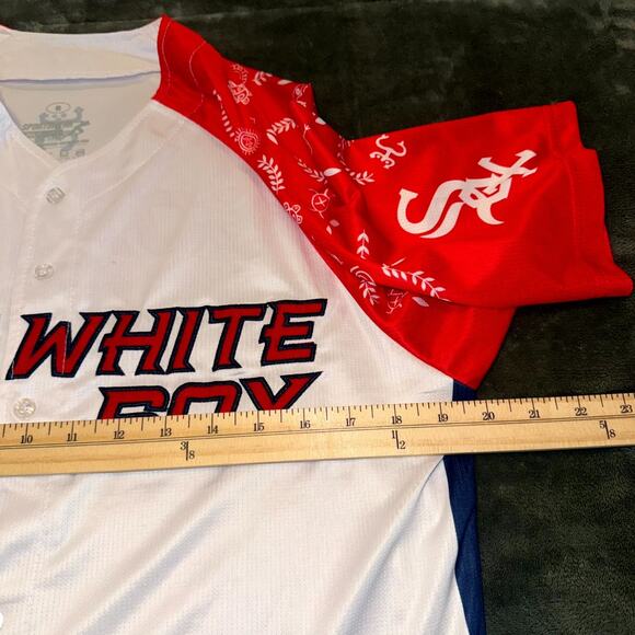 Sportswear Unlimited Heritage Jersey Men Medium White Los White Sox Puerto Rican - Picture 7 of 7